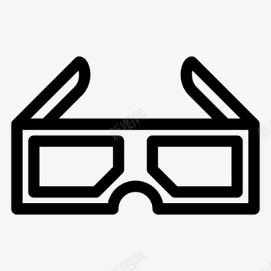 3d眼镜眼睛屏幕图标