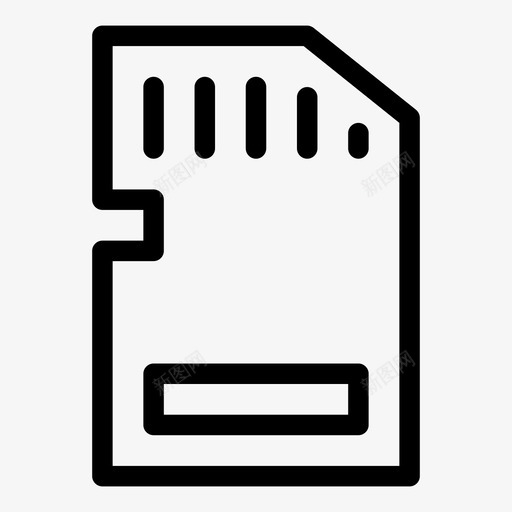 sd卡数据存储器svg_新图网 https://ixintu.com 存储器 卡卡 数据 音乐