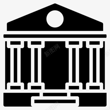 政府建筑资本图标