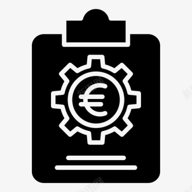 钞票银行欧元图标
