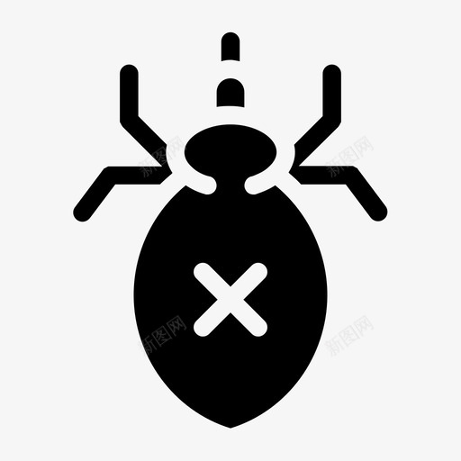 跳蚤动物虫子svg_新图网 https://ixintu.com 跳蚤 动物 虫子 昆虫 寄生虫 兽医 填充