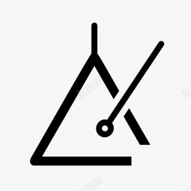 三角形符号报警乐器图标