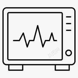 矢量心电图机心电图机心脏病学监护高清图片