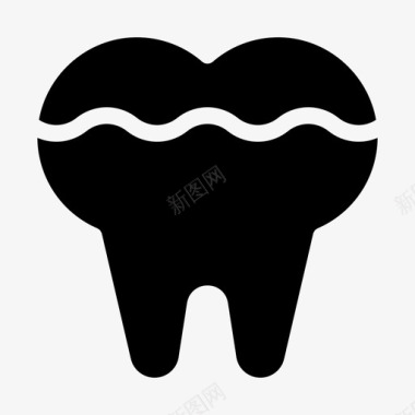 脏的牙科的牙医的图标