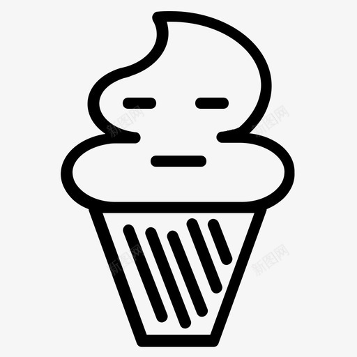 真的冰淇淋表情符号食物svg_新图网 https://ixintu.com 冰淇淋 真的 表情 符号 食物 可爱 爱的