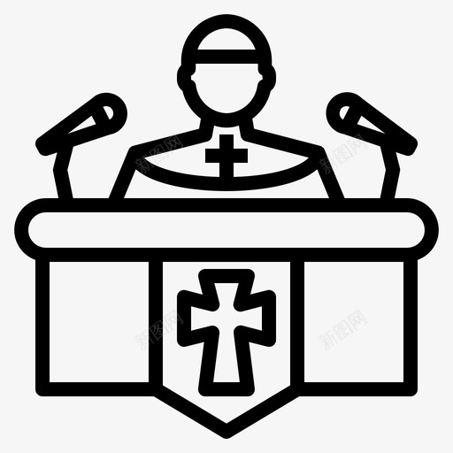 牧师宣布天主教svg_新图网 https://ixintu.com 牧师 宣布 天主教 宗教 克莱 莱曼 教化 基督教