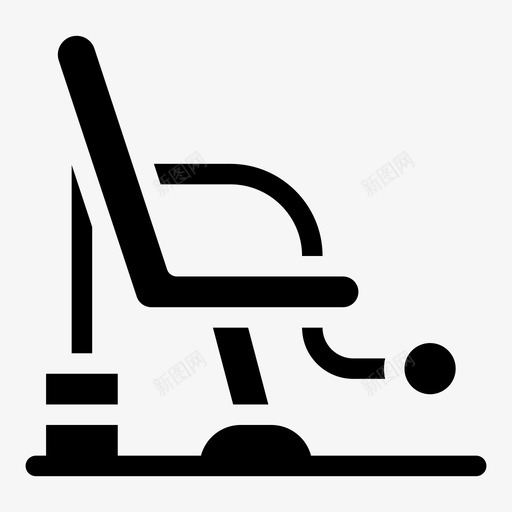 锻炼椅子健身svg_新图网 https://ixintu.com 健身 锻炼 椅子 健身房 机器 填充