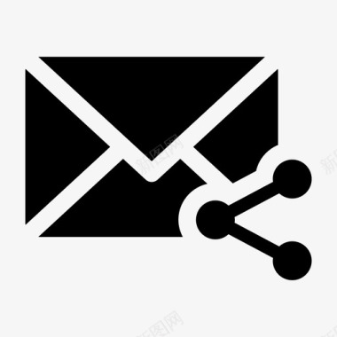 共享邮件电子邮件消息图标
