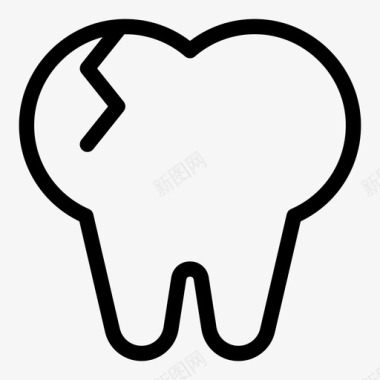 坏牙蛀牙牙医图标