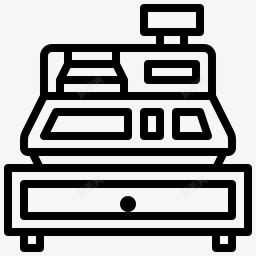 出纳商务金融收银机svg_新图网 https://ixintu.com 收银机 出纳 商务 金融 老虎机 超市 高速公路