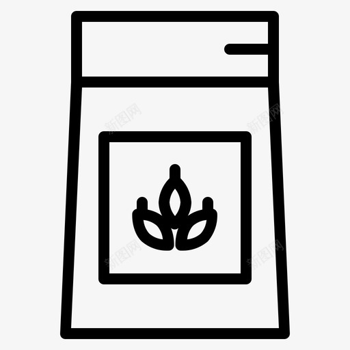 面粉袋食品包装svg_新图网 https://ixintu.com 面粉 食品包装 小麦