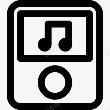 音乐播放器ipod多媒体图标