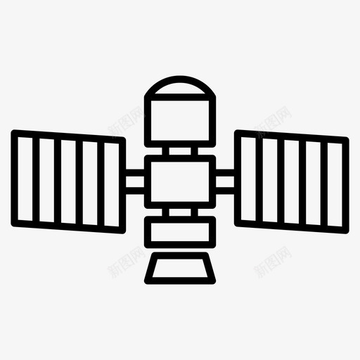 卫星任务轨道svg_新图网 https://ixintu.com 任务 太空 卫星 轨道 火箭