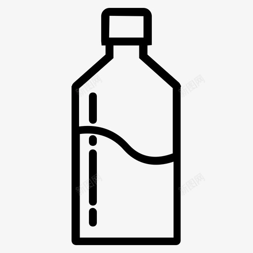 瓶子饮料水svg_新图网 https://ixintu.com 饮料 瓶子 水酒 收集