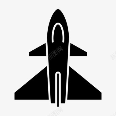 飞行器飞机喷气式飞机图标
