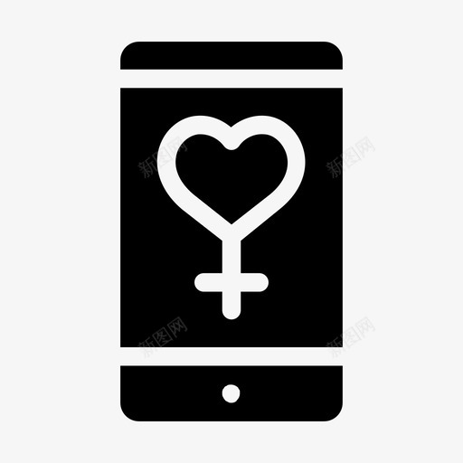 智能手机手机iphonesvg_新图网 https://ixintu.com 手机 智能 触摸屏 妇女节