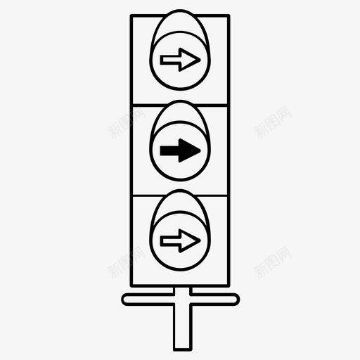 箭头标志道路交通红绿灯svg_新图网 https://ixintu.com 箭头 标志 红绿灯 道路交通