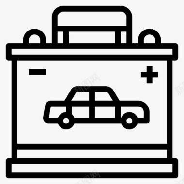 电瓶车汽车配件汽车和汽车图标