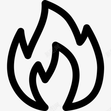 火燃烧壁炉图标