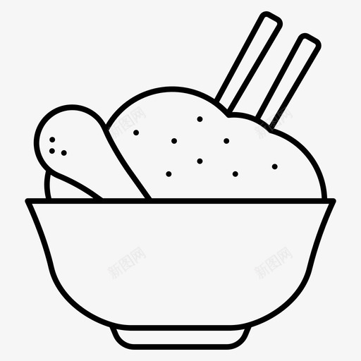 食物碗鸡svg_新图网 https://ixintu.com 食物 碗鸡 筷子 餐馆 杂项