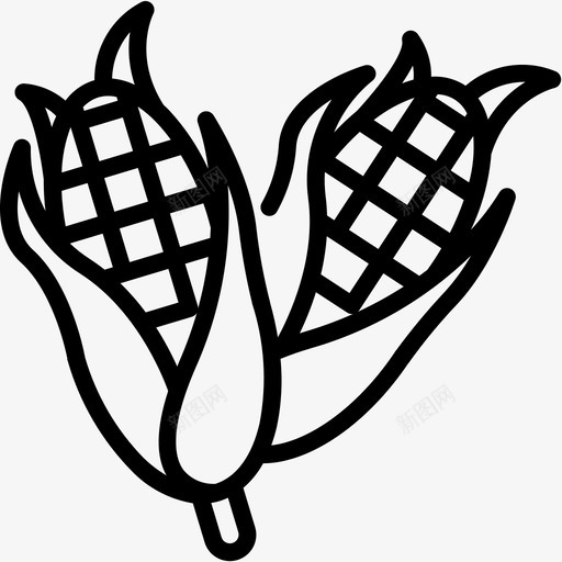玉米有机素食svg_新图网 https://ixintu.com 玉米 有机 素食 秋季