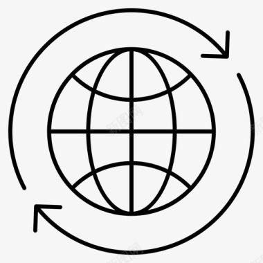 世界箭头制图图标