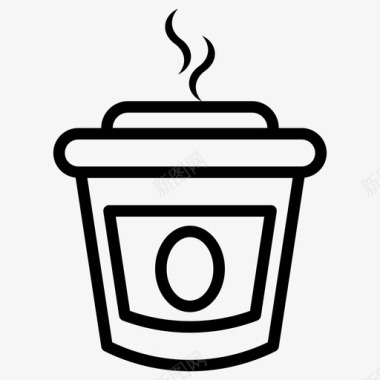 果汁杯冷咖啡一次性杯图标