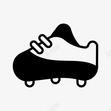 足球鞋鞋钉运动鞋图标
