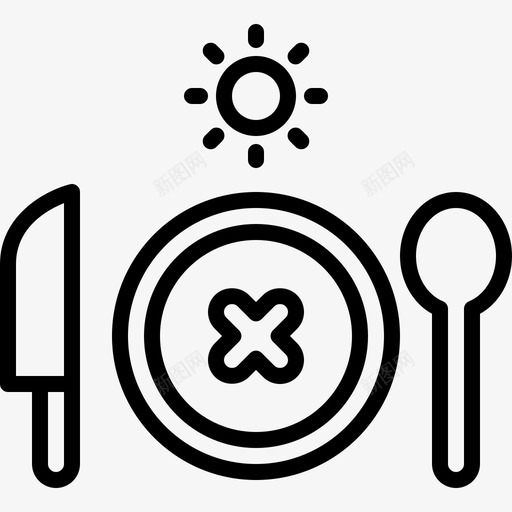 斋戒伊斯兰教盘子svg_新图网 https://ixintu.com 斋月 斋戒 伊斯兰教 盘子 勺子 巴拉克