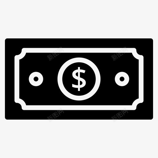 纸币钞票现金svg_新图网 https://ixintu.com 纸币 钞票 现金 美元 商业 金融