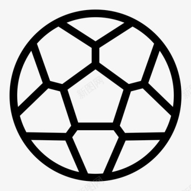 足球足球器材足球装备图标