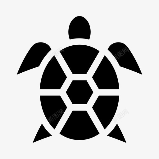 海龟动物水族馆svg_新图网 https://ixintu.com 海洋生物 海龟 动物 水族馆 水生 填充