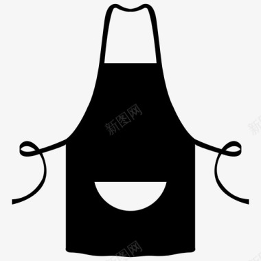采购产品围裙厨师围裙厨师制服图标