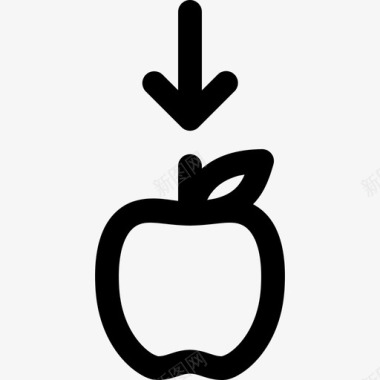 重力苹果水果图标