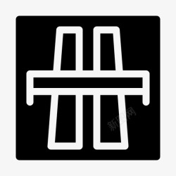 公路交通标志高速公路桥梁交通高清图片