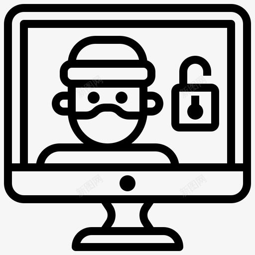 入侵者访问警报svg_新图网 https://ixintu.com 入侵者 访问 警报 破坏 黑客 攻击 攻击机 机密 信息