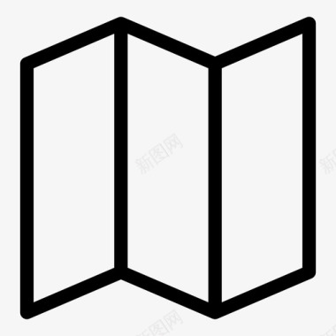小册子纸张文具图标