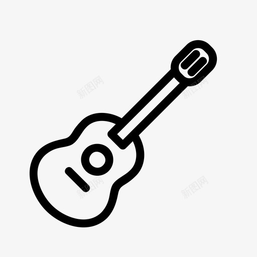吉他声学乐器svg_新图网 https://ixintu.com 乐器 吉他 声学 音乐 提纲
