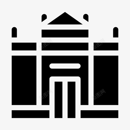 博物馆银行古典svg_新图网 https://ixintu.com 银行 博物馆 古典 寺庙 城市