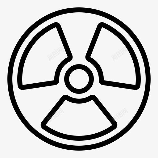 放射性危险核svg_新图网 https://ixintu.com 危险 放射性 核辐射 安全 警告 标志