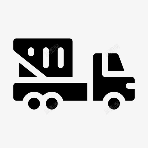 卡车汽车货运卡车svg_新图网 https://ixintu.com 卡车 送货 汽车 货运 工业 填充