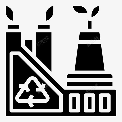 能源生态工厂生态svg_新图网 https://ixintu.com 能源 生态 工厂 生态环境 绿色 可持续发展 垃圾 雕文