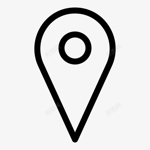 定位销地图位置地图点svg_新图网 https://ixintu.com 地图 定位 位置 销地 指针 社交 媒体