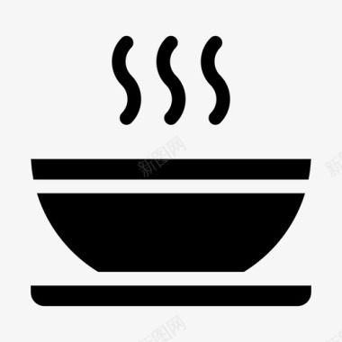 汤碗肉汤图标