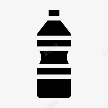 水瓶健康食品补水图标
