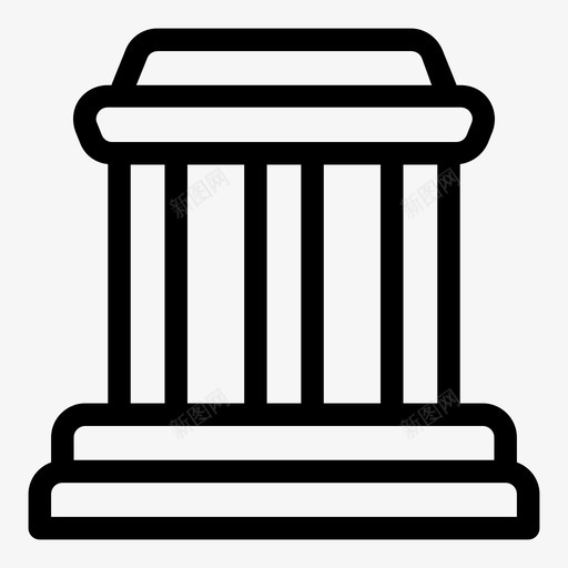 神庙欧洲希腊svg_新图网 https://ixintu.com 神庙 欧洲 希腊 地标 纪念碑 希腊神话