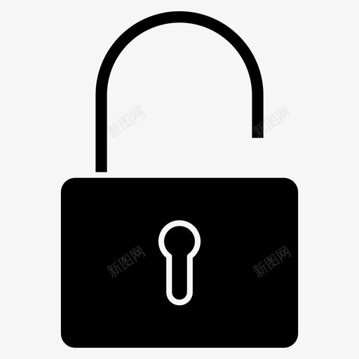 打开锁授权挂锁svg_新图网 https://ixintu.com 打开 开锁 授权 挂锁 安全 解锁 其他