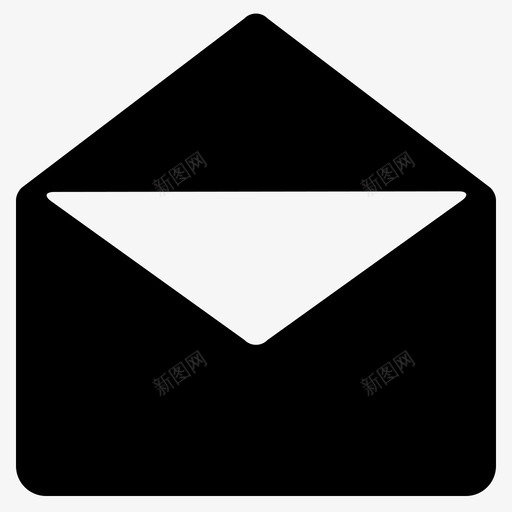 信封信件消息svg_新图网 https://ixintu.com 消息 信封 信件 打开 唯一 元素
