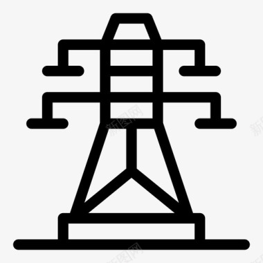 铁塔电力能源图标