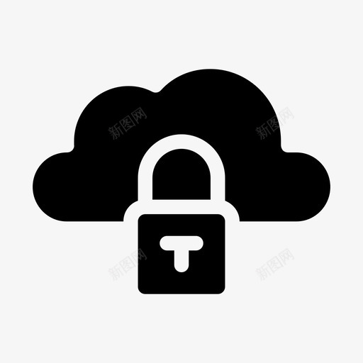 云防御锁svg_新图网 https://ixintu.com 防御 挂锁 隐私 安全 领导力
